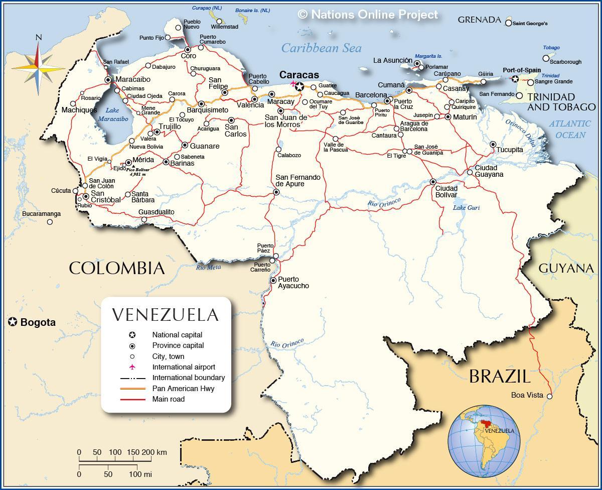 harte e detajuar e venezuela
