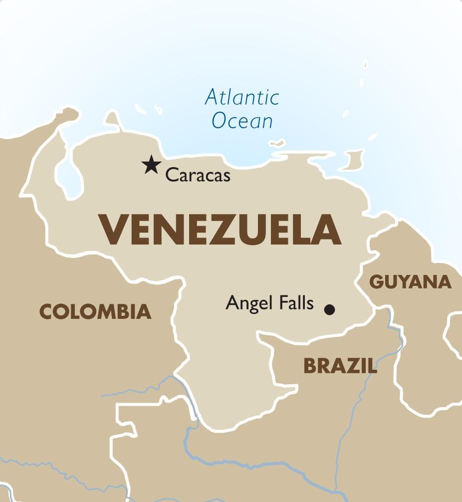 venezuela kapitale hartë