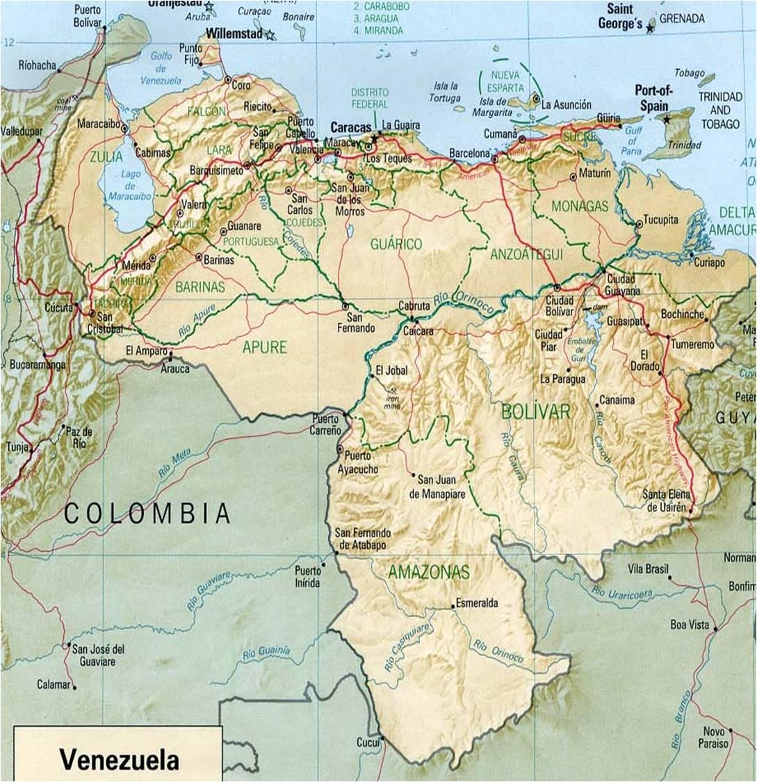 harta e lumit venezuela