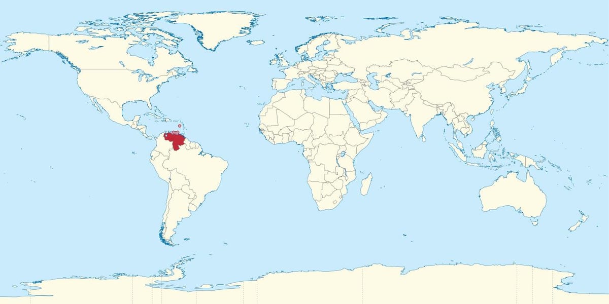 venezuela në hartën e botës