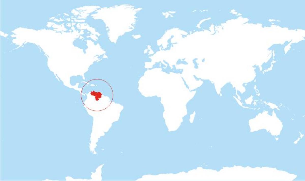 harta e venezuela vend në botë