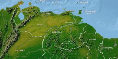 Harta e venezuela gjeografi