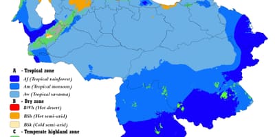 Harta e klimës venezuela