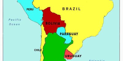 Harta e venezuela dhe vendet fqinje