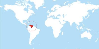 Harta e venezuela vend në botë